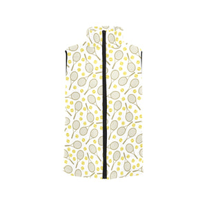 Tennis Pattern Print Design 02 Women's Padded Vest