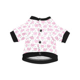 Pig Pattern Print Design 03 All Over Print Pet Dog Round Neck Fuzzy Shirt