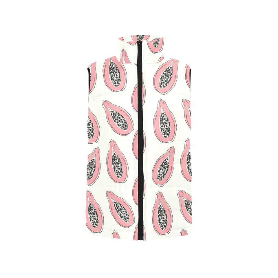 papaya pattern Women's Padded Vest