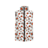 Ladybug Pattern Print Design 05 Men's Padded Vest