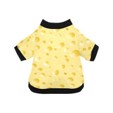 Cheese texture All Over Print Pet Dog Round Neck Fuzzy Shirt