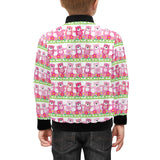 Teddy Bear Pattern Print Design 04 Kids' Boys' Girls' Bomber Jacket