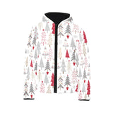 Cute Christmas tree pattern Kids' Boys' Girls' Padded Hooded Jacket