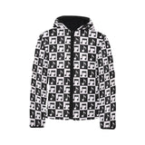 Music Notes Pattern Print Design 01 Kids' Boys' Girls' Padded Hooded Jacket