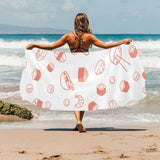 Sushi pattern Beach Towel