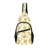 Windmill Wheat pattern All Over Print Chest Bag