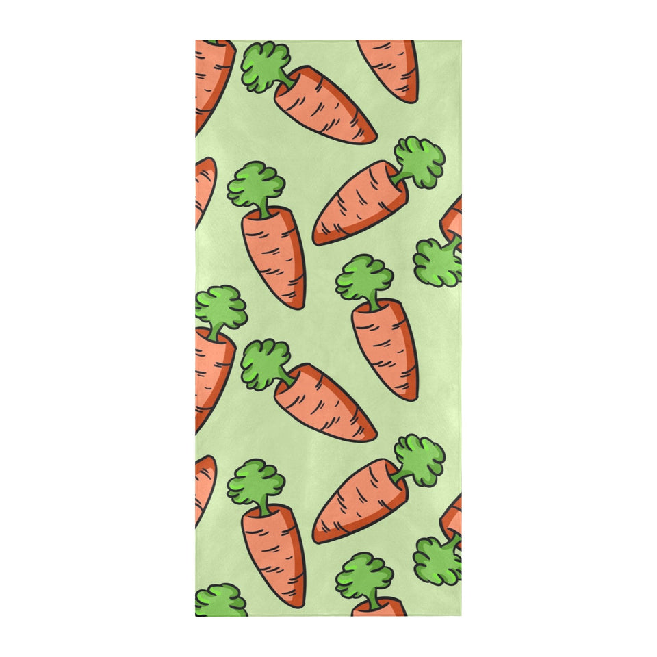 Carrot Pattern Print Design 05 Beach Towel