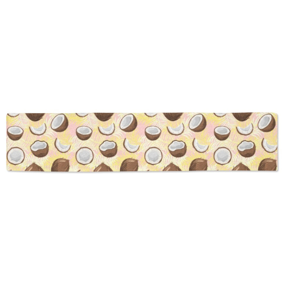 Coconut Pattern Print Design 05 Table Runner