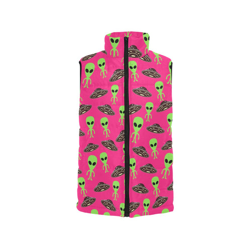 Alien Pattern Print Design 03 Men's Padded Vest