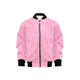 Sweet candy pink background Kids' Boys' Girls' Bomber Jacket