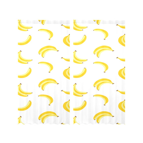 Banana pattern Gauze Curtain
