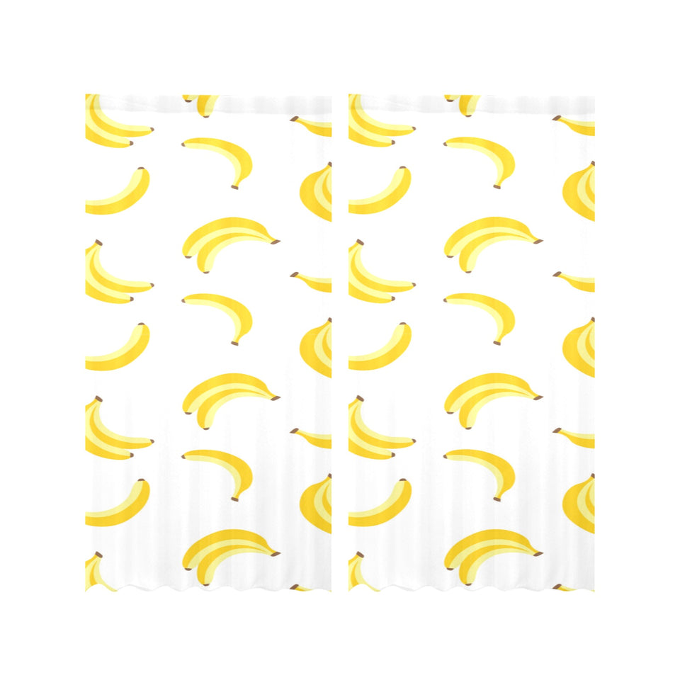 Banana pattern Gauze Curtain