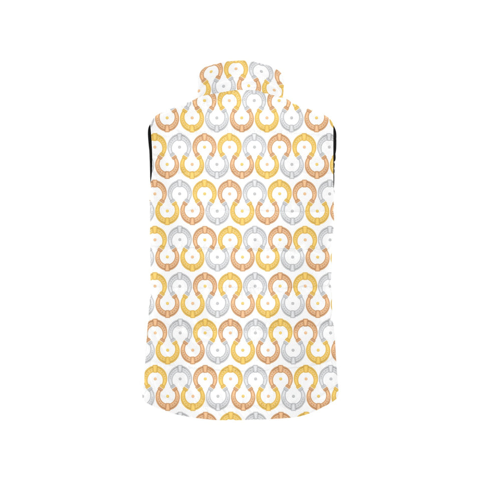 Horseshoes Pattern Print Design 03 Men's Padded Vest