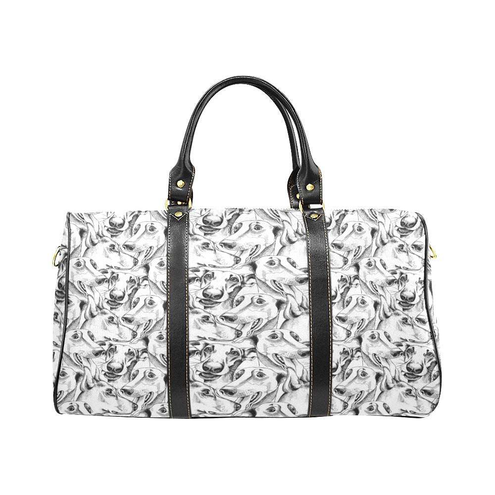 Greyhound Pattern Print Design 01 Travel Bag