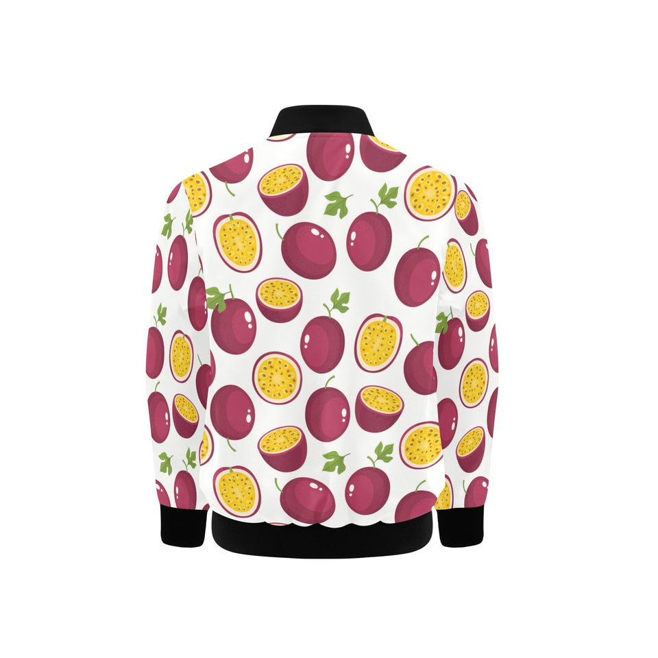 Passion fruit design pattern Kids' Boys' Girls' Bomber Jacket
