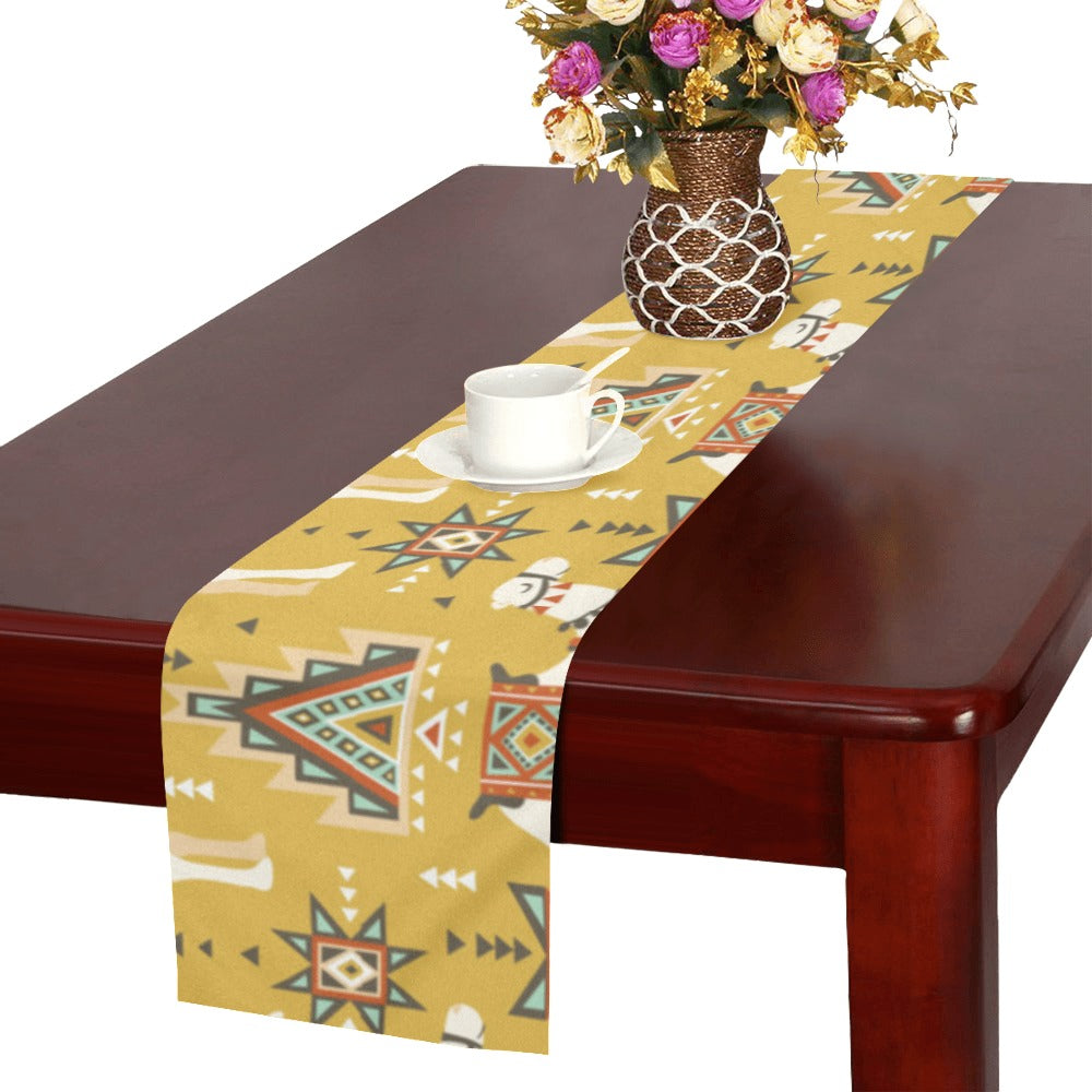 Camels ethnic motif pattern Table Runner