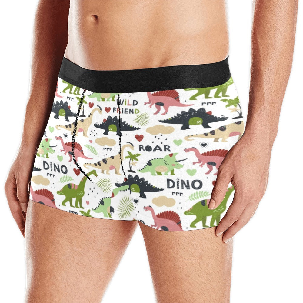 Cute dinosaurs pattern Men's All Over Print Boxer Briefs Men's Underwear