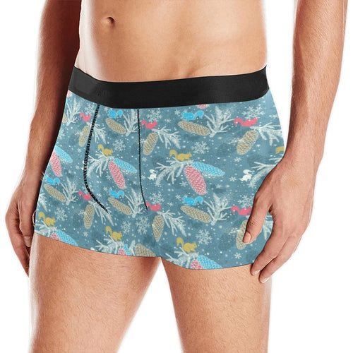 Squirrel Pattern Print Design 01 Men's All Over Print Boxer Briefs Men's Underwear