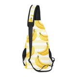 Banana pattern blackground All Over Print Chest Bag
