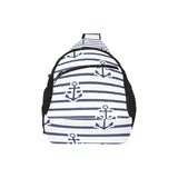 Anchor rope nautical pattern All Over Print Chest Bag
