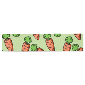 Carrot Pattern Print Design 05 Table Runner