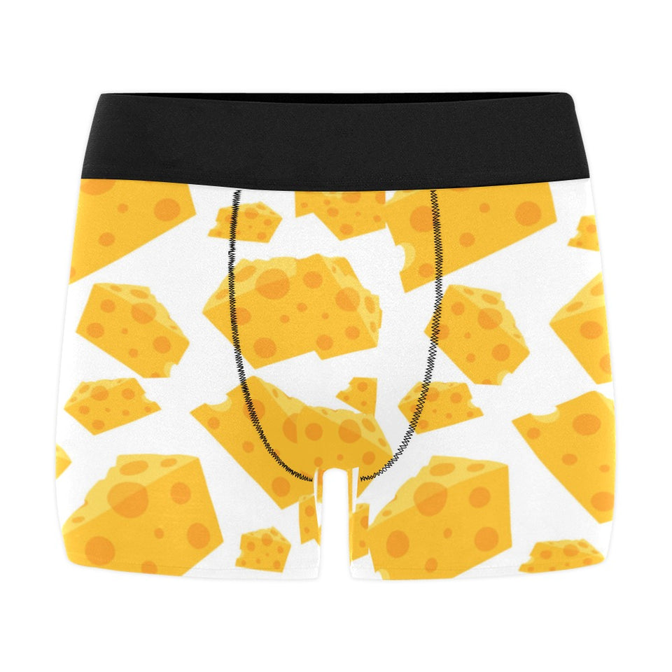 Cheese slice pattern Men's All Over Print Boxer Briefs Men's Underwear