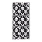 Music Notes Pattern Print Design 01 Beach Towel