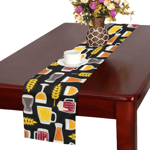 Beer type pattern Table Runner