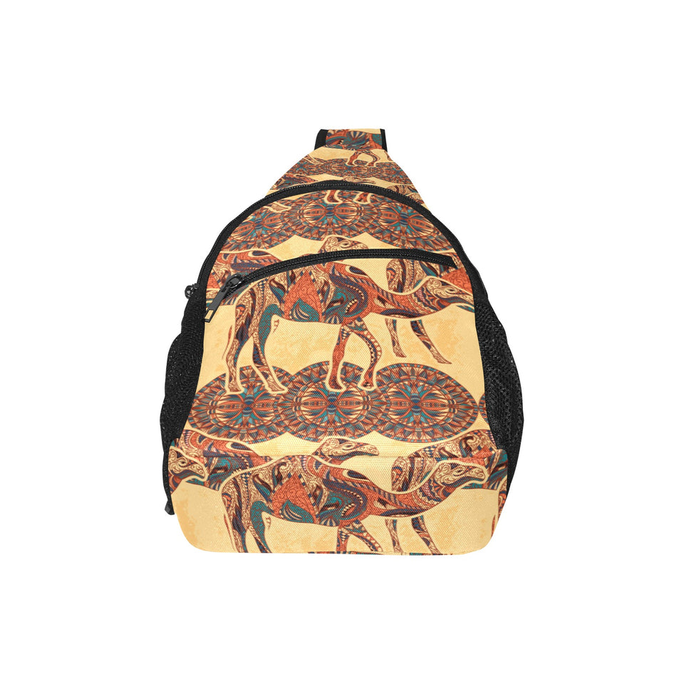 Camel polynesian tribal design pattern All Over Print Chest Bag