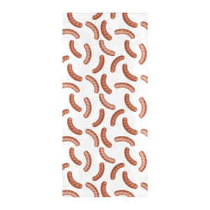 Sausage Pattern Print Design 04 Beach Towel