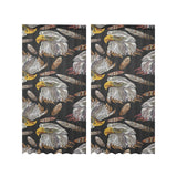 Eagle Pattern Print Design 05 Gauze Curtain
