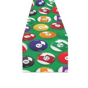 Billiard Ball Pattern Print Design 02 Table Runner