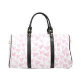 Watercolor pink heart pattern Travel Bag