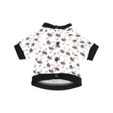 Ostrich Pattern Print Design 02 All Over Print Pet Dog Round Neck Fuzzy Shirt