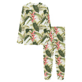 heliconia pattern Women's All Over Print Pajama Set