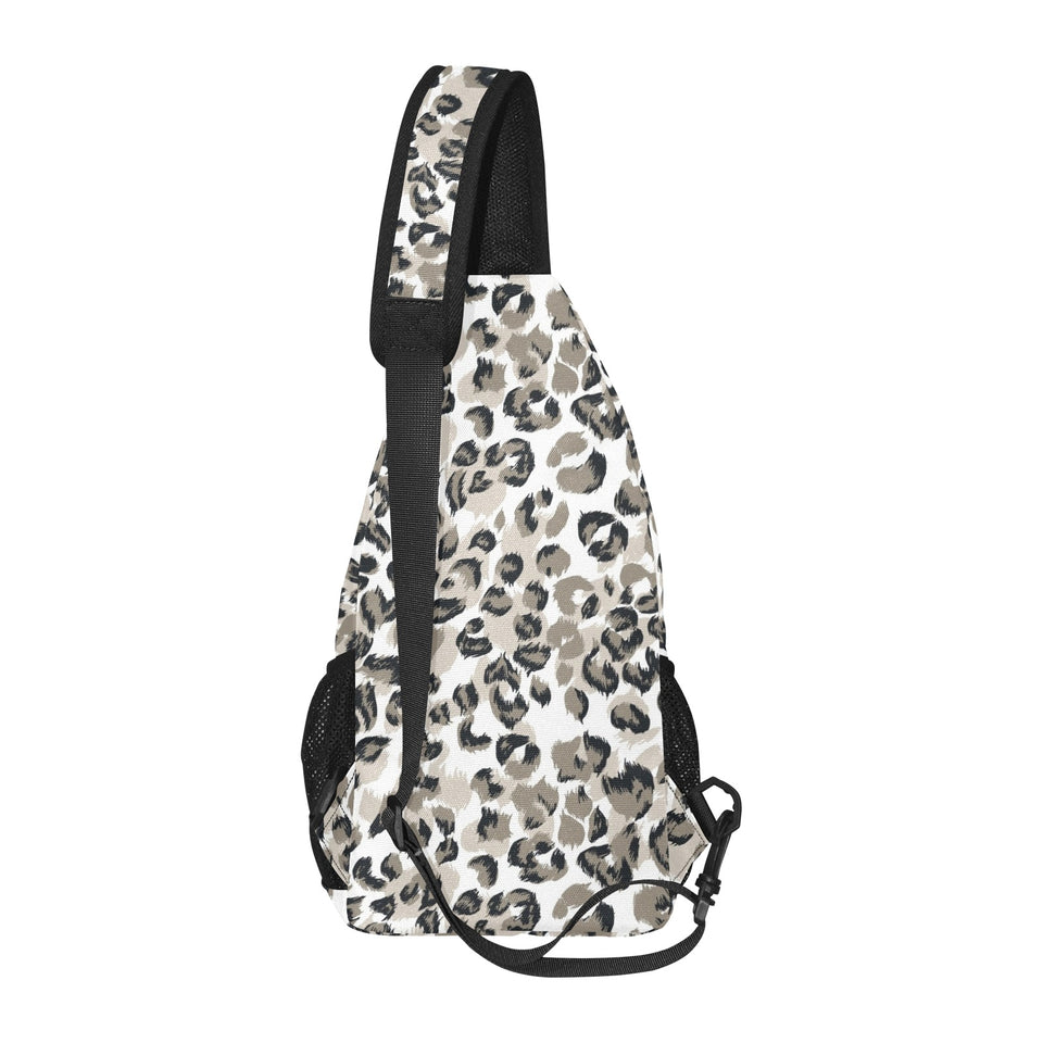 Leopard skin print pattern All Over Print Chest Bag
