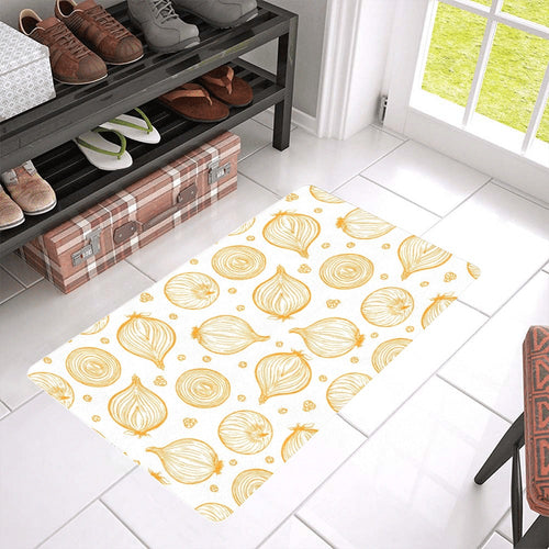 hand drawn onion pattern Doormat
