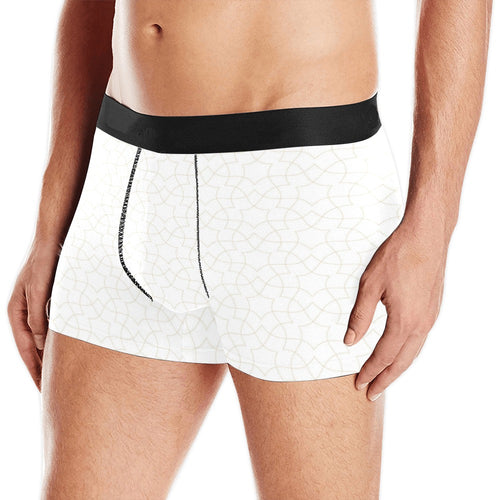 arabic white pattern Men's All Over Print Boxer Briefs Men's Underwear