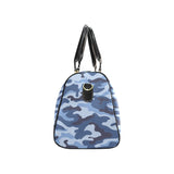 Blue camouflage pattern Travel Bag