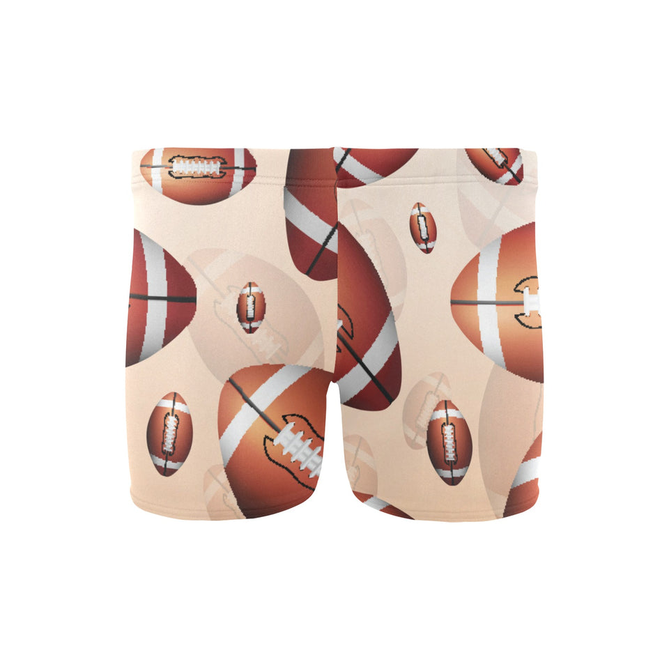 American football ball design pattern Men's Swimming Trunks