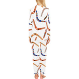 Boomerang Australian aboriginal ornament pattern Women's All Over Print Pajama Set