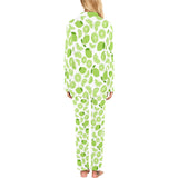 Lime design pattern Women's Long Pajama Set