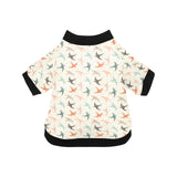 Swallow Pattern Print Design 02 All Over Print Pet Dog Round Neck Fuzzy Shirt
