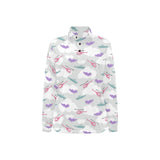 Helicopter plane pattern Women's Long Sleeve Polo Shirt