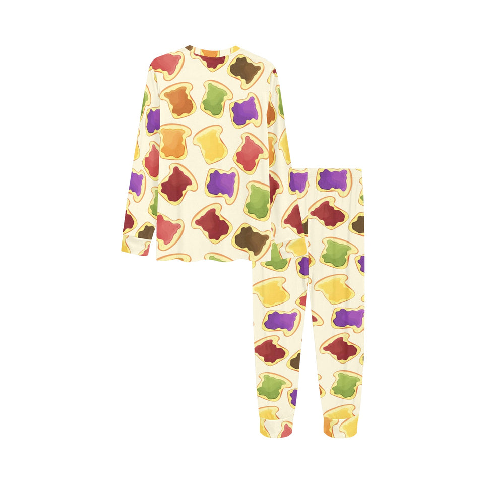 Bread Toast Pattern Print Design 02 Kids' Boys' Girls' All Over Print Pajama Set
