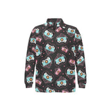 Camera Pattern Print Design 04 Men's Long Sleeve Polo Shirt