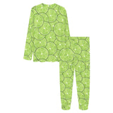 Slices of Lime pattern Women's All Over Print Pajama Set