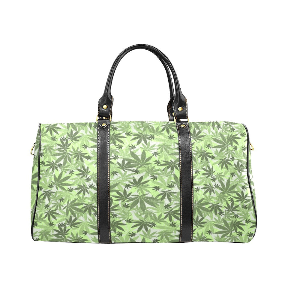 Canabis Marijuana Weed Pattern Print Design 01 Travel Bag