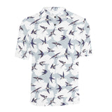 Swallow Pattern Print Design 05 Men's All Over Print Polo Shirt