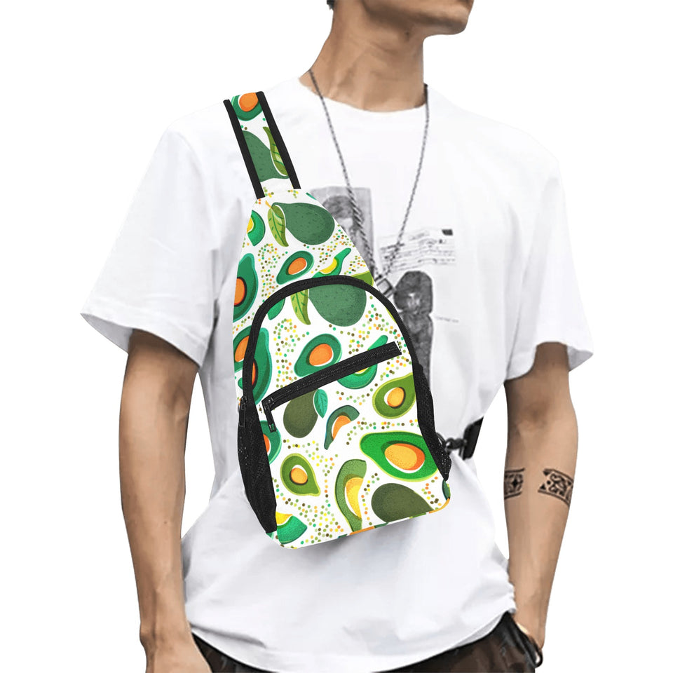 Avocado design pattern All Over Print Chest Bag